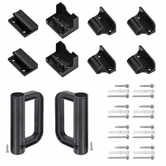 Retractable Baby Gate Hardware Retractable Dog Gate Full Set Wall Mounting Ac...