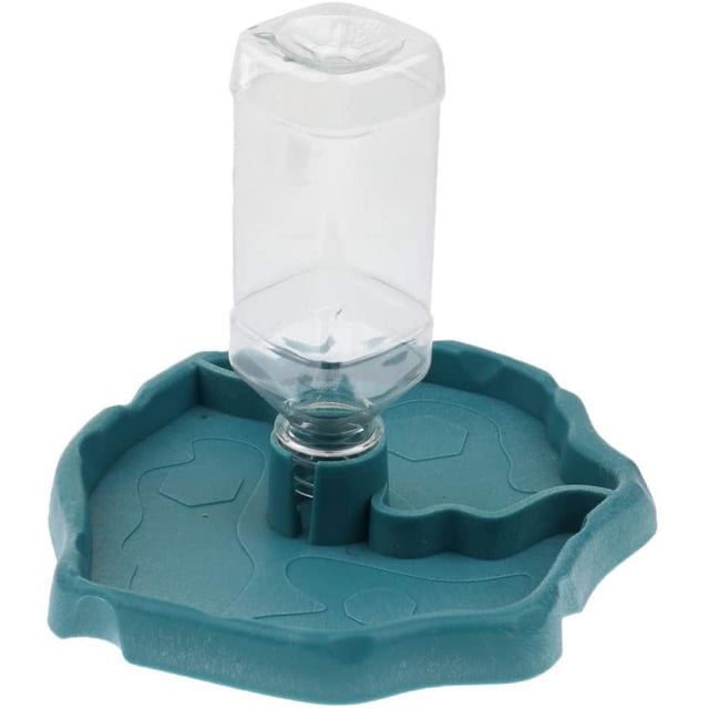 Dispensador de agua portátil con bebedero de plástico para reptiles, tortugas y geckos