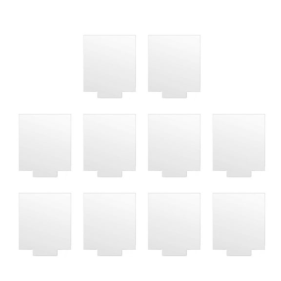 CIYISON 10pcs Acrylic Sheets for LED Light Base, Thick Blank Clear Panel with Protective Film for Table Sign DIY Display Project