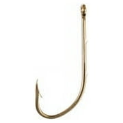 Eagle Claw 186AH-1 Baitholder 2-Slice Offset Hook, Bronze, Size 1