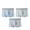 #02Light Blue, variant on Mixed Color Strip Print Men's Boxer Shorts 3-Pack, Lightweight Stretch Comfort Everyday Basic Underwear Blue 3XL