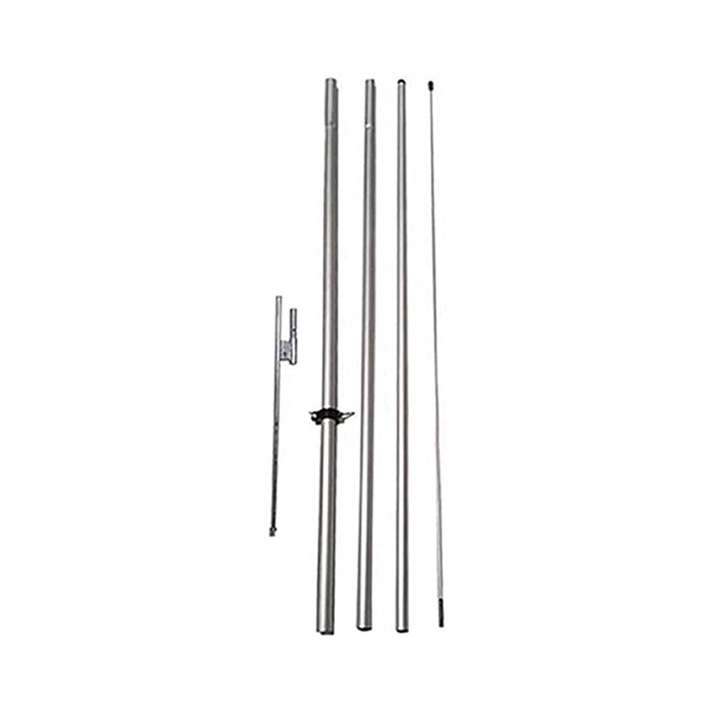 Feather Banner  Swooper Flutter Flag Pole Set Telescoping Hardware, 4-Piece (15ft) Telescopic Pole Kit with Ground Spike