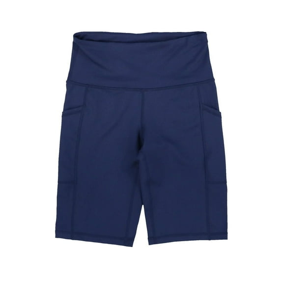 ID Ideology Womens Compression High Rise 10 Bike Shorts Indigo Sea XS