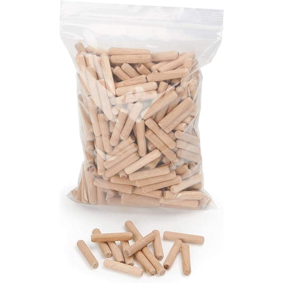 Jinsinto 400 pcs of wooden dowel 8 mm x 40 mm - solid beech wood dowel ideal for wood milling cutter