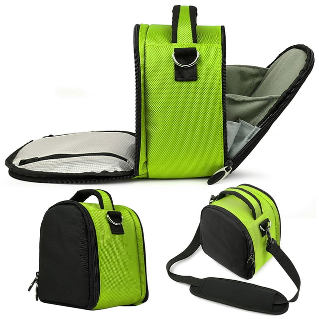 DSLR Camera Bag Crossbody Shoulder Dual Pocket Water Resistant Organizer Case for DSLR SLR Camera, Accessories
