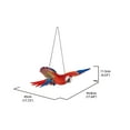 thumbnail image 3 of Garden Decor Animal Statue Scarlet Parrot Flying Statue, 3 of 5
