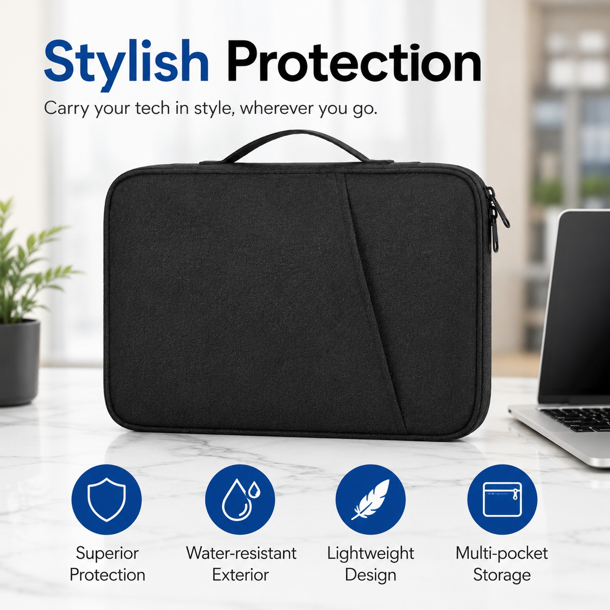 ETEPEHI 14 Inch Laptop Sleeve Case with Pockets photo 6