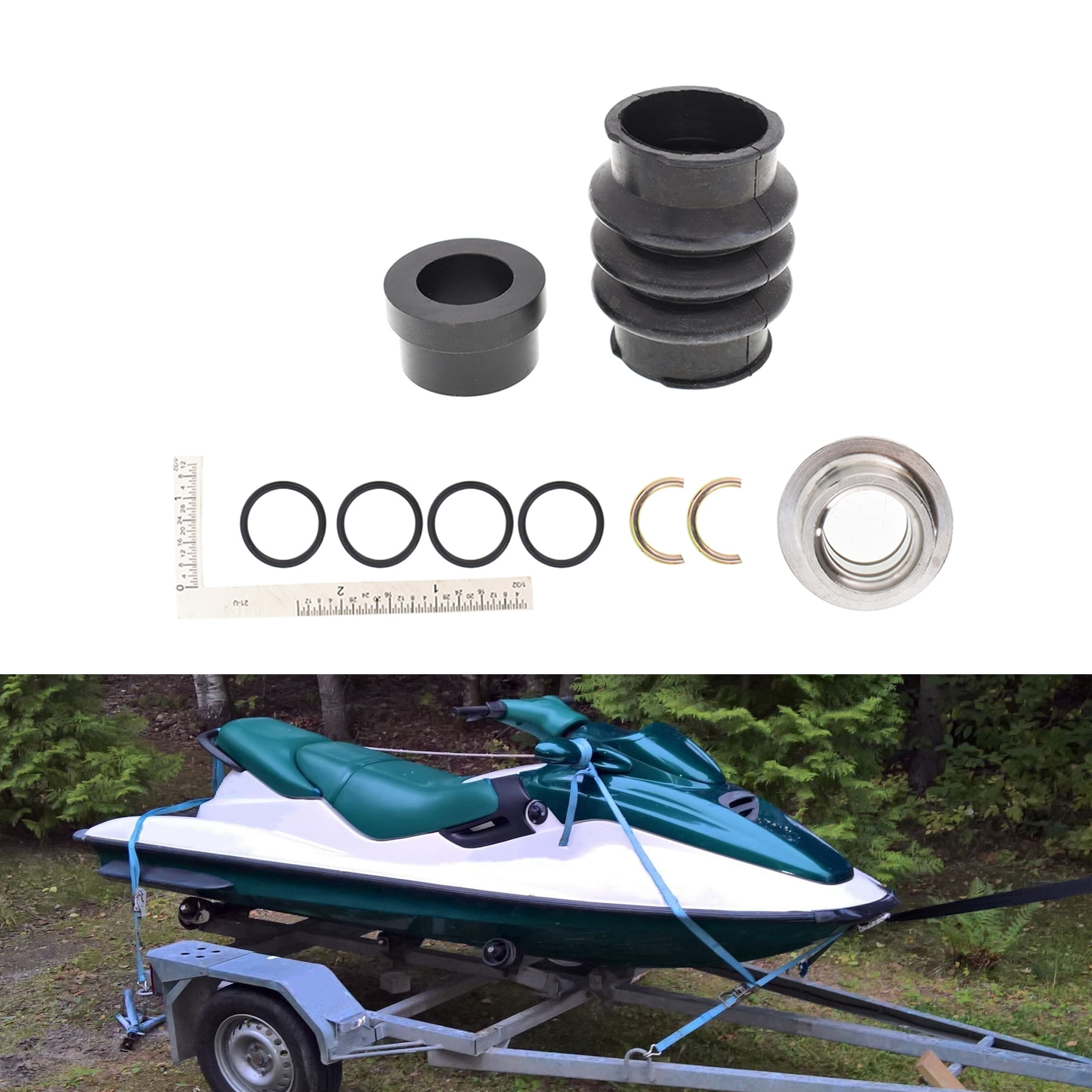 Carbon Seal Drive Line Rebuild Kit & Boot All FOR Sea Doo 717 720 787 