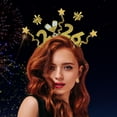 thumbnail image 5 of 2026 New Year Headband Glitter Number Crown for Nye Party Supplies Velvet High-Density Glitter Headwear for Women Men Kids All Night Comfortable Wear, 1 Headband, 5 of 9