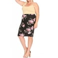 thumbnail image 4 of Women's Plus Size Floral Print Knee-Length Fitted Style Pencil Skirt, 4 of 5