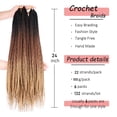 thumbnail image 2 of Trenzas ZHTKs Ombre Box de ganchillo, 24 pulgadas, para mujer, 6 unidades, 2 of 6