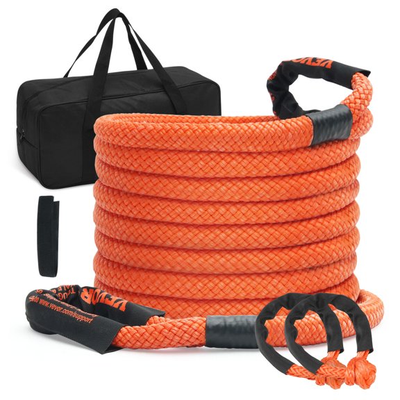 Kinetic Energy Recovery Rope Tow Strap 7/8" x 30' 30580 lbs Heavy Duty