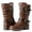 Brown-17YY10, variant on GLOBALWIN Mid-Calf Black Fashion Dress Boots for Women 8M