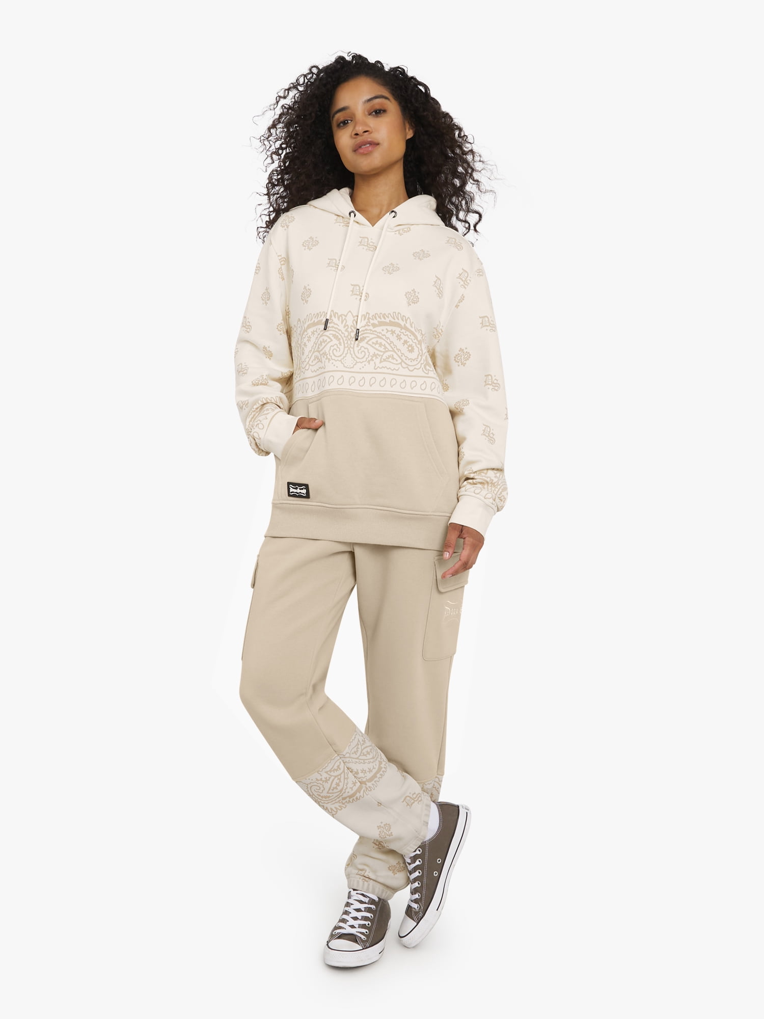 Dogg Supply by Snoop Dogg All-Gender Young Men's and Women's Panel Popover Hoodie, Sizes XS - 5XL