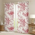 thumbnail image 2 of Feelyou Rustic Farmhouse Floral Black Out Curtains, Retro French Style Curtains Pack of 2 (42x63 Each), Romantic Garden Flower Bedroom Curtains, Black Out Curtains Decor, 2 of 6