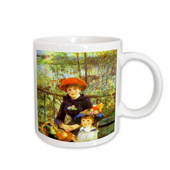3drose, Renoirs Painting on the Terrace, 15oz Mug
