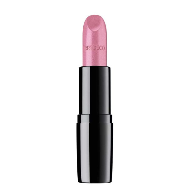 Lápiz labial ARTDECO Perfect Color - Rosa esmerilada - Lápiz labial deslizante con color rico y efecto voluminizador - Acabado cremoso nacarado - Ácido hialurónico - Larga duración - Relleno de labios