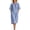 Blue, variant on Long Dresses for Women Mini V-Neck Plus Size Womens Dress Short Sleeve A Line Casual Summer White XXL