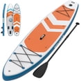 thumbnail image 1 of 10.6Ft Inflatable SUP Paddle Board 33 In Wide 300 lb Capacity 19 lb Ultra-Light Stand Up Paddleboard EVA Deck 3 Fins Pump, 1 of 6