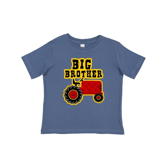 Inktastic Red Tractor Big Brother Boys Baby T-Shirt