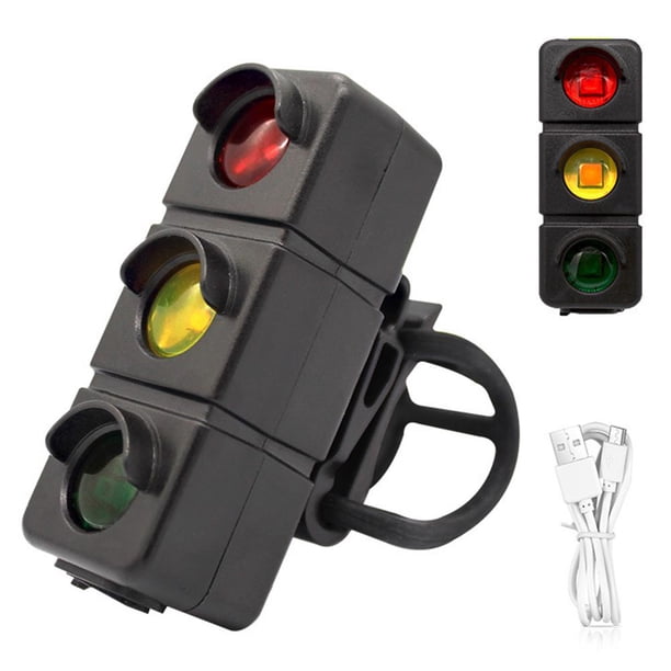 Luz trasera LED para bicicleta 30LM 300mAh Micro USB recargable 7 modos a prueba de agua