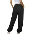 Black of Friday Sale Cargo Pants Women Stretchy Skinny Cotton