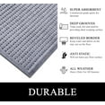 thumbnail image 4 of A1HC Indoor Outdoor Mat, Front and Back Entrance Welcome Mats, Front Door Patio Mats 18X30 Inches, Non-Slip Easy Clean Entrance Washable Doormats, Light Grey, 4 of 7