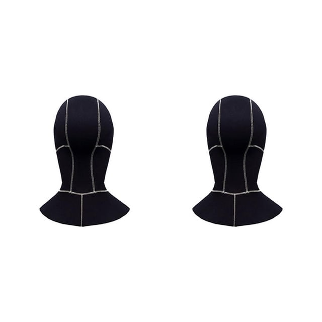 Gorro de buceo Naiovety DH-321 Capucha de color sólido Snorkel Natación Sombrero submarino Linea plateada METRO 2Conjunto