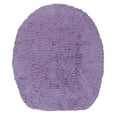 thumbnail image 2 of Home Weavers Double Ruffle Collection Toilet Lid Seat Cover, Elastic Edges, 100% Cotton Soft Non Slip Universal Fit for Standard Round Bath Room Bowl Lids, Washable, 18"x18" Toilet Lid Cover, Purple, 2 of 9
