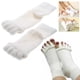 thumbnail image 3 of Soidarity 1 par de calcetines transpirables de algodón para pedicura, amigables con la piel, lavables, todo incluido, calcetines de alineación Cuidado de los pies Negro, 3 of 5