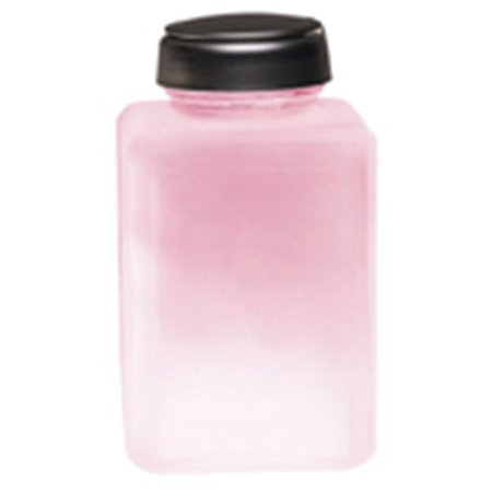 - MENDA One Touch Liquid Pump Glass Bottle Pink Frosted 6 oz (Model: 35381)