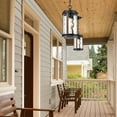 thumbnail image 4 of 1-Light Outdoor Hanging Lantern Light Ceiling Mount Pendant Light Fixture with Water Glass Shade, 4 of 7