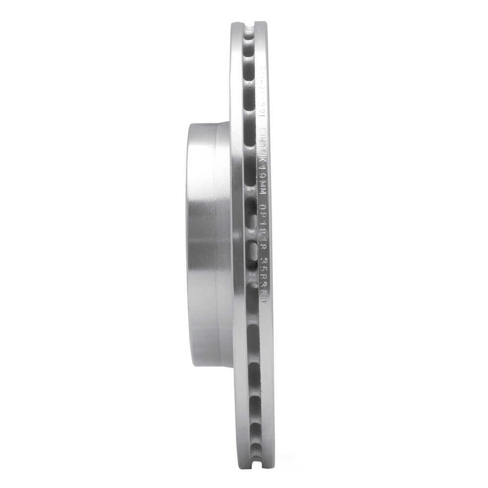 Dynamic Friction Company 631-74032L DFC Brake Rotor - Drilled And Slotted - Silver