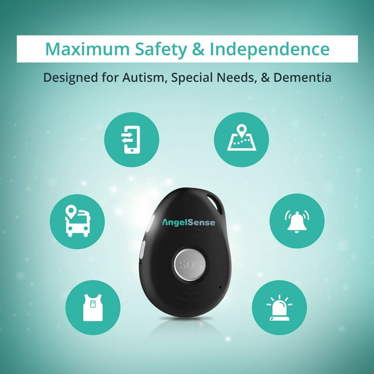 AngelSense Personal GPS Tracker for Kids, Teen, Autism, Special Needs,  Elderly, Dementia - 2-Way Auto-Answer Speakerphone & SOS Button - School  Bus