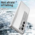 thumbnail image 2 of Cowithday for Samsung Z Fold 5 Case with Screen Protector Pen Holder Hinge Protection Magnetic Kickstand PU Leather Shockproof All-inclusive Case Cover for Samsung Galaxy Z Fold5 5G 7.6", Silver, 2 of 7