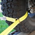 thumbnail image 4 of Heavy Duty Car Tie Down Kit - ;x; with lb Working Load - Adjustable Straps with Snap Hooks (Yellow), 4 of 6