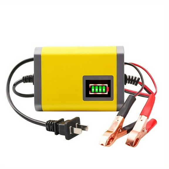 FANRUINA 12V Intelligent Battery Charger With Smart Trickle Maintainer Desulfator Heavy Duty 12V Power Supply For 2Ah 100Ah Batteries Temperature