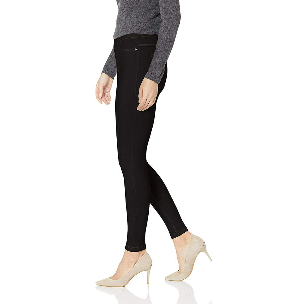 HUE Women's Soft Stretch Flannel High Rise Leggings, Brown