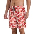 thumbnail image 2 of Pofeuu Cute Strawberry Prin Men's Swim Trunks Quick Dry Bathing Suit Swimming Board Shorts Mesh Lining Beach Swimwear-3X-Large, 2 of 6