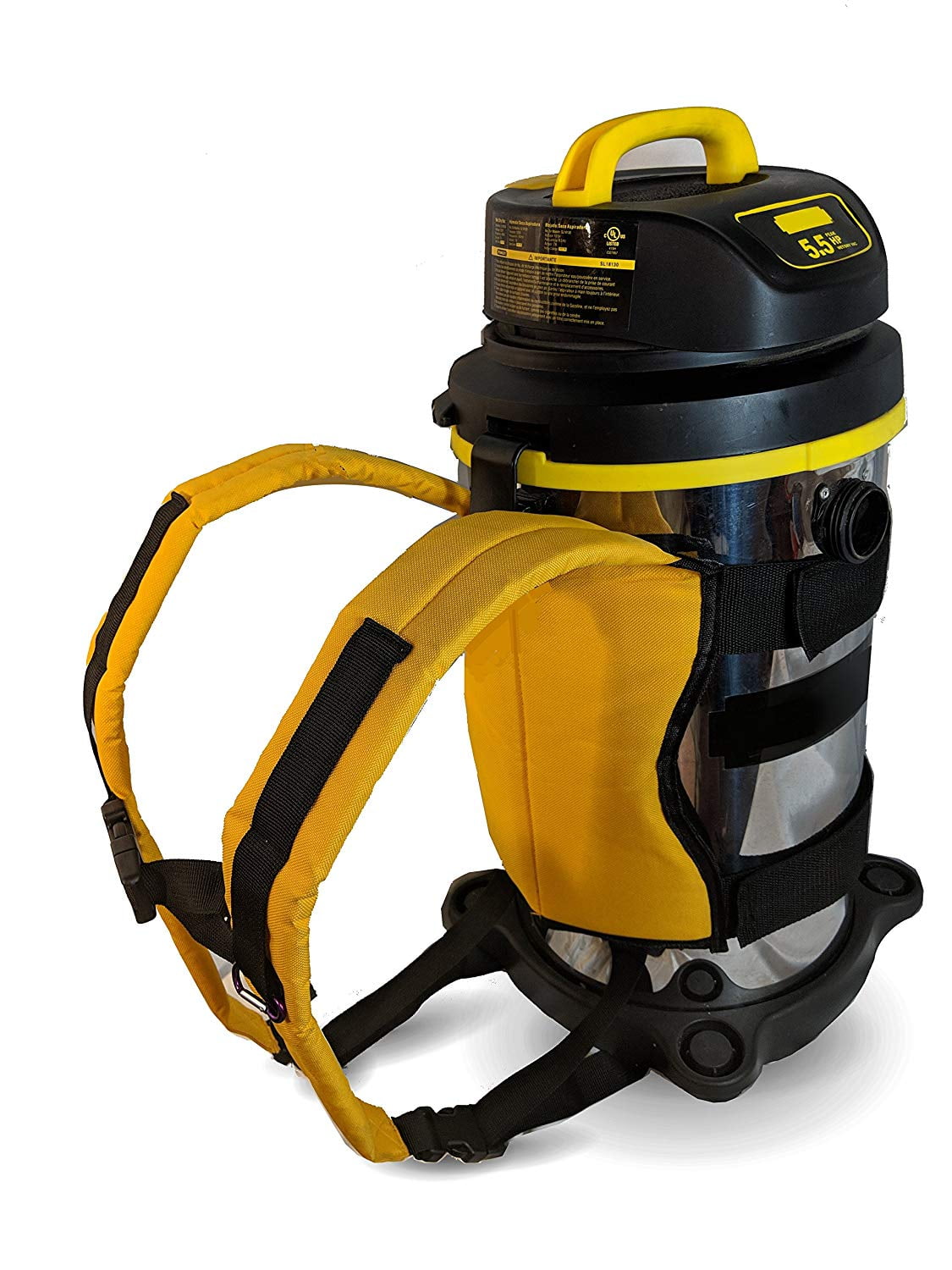 Backpack for Outdoor Wet Dry Vacuums (Gold)