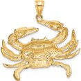 thumbnail image 3 of 14K Yellow Gold Blue Crab Charm (37 X 38.6) Made In United States k7910, 3 of 5