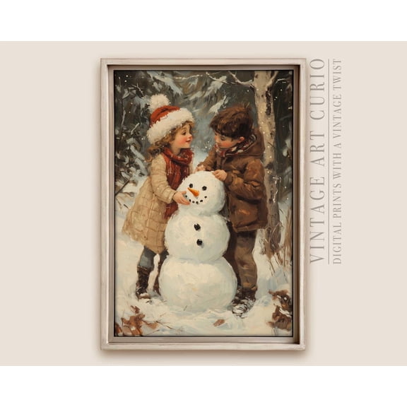 Homely Winter Tree Print, Vintage Wall Art Home Decor #4432, 8x12 UNFRAMED