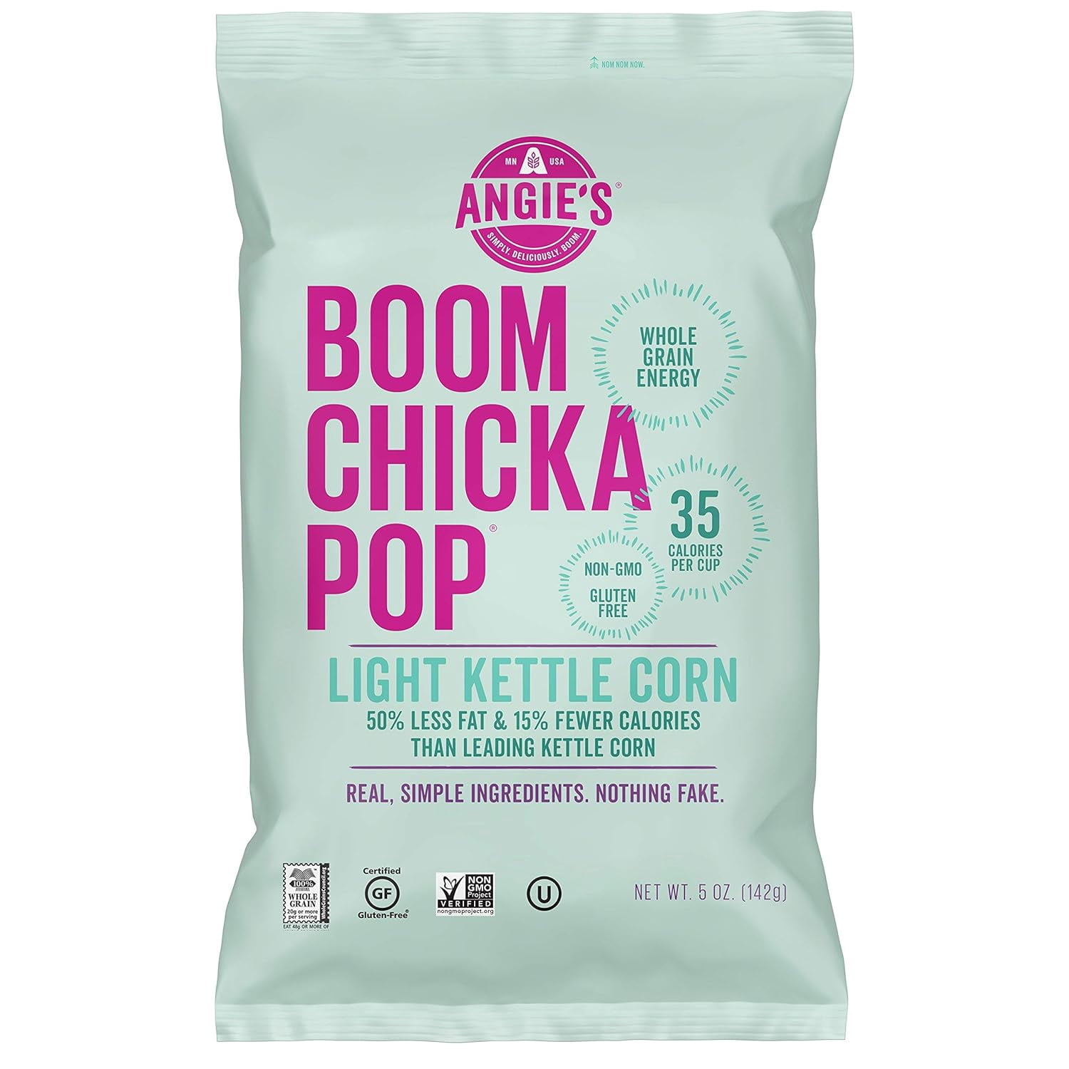 (Pack Of 12) Angie'S Popcorn Boomchicka Lightly Sweet 5 Oz