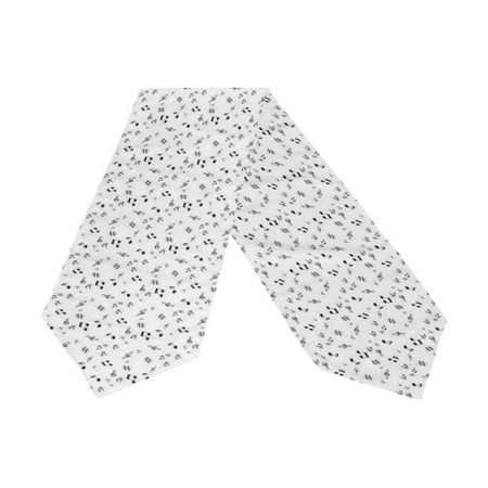

POPCreation Music Note Table Runner 13x70 Inches White Table Top Decoration