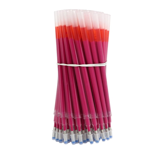 Rongfmy 50pcs Pens Refills Disappearing Ink for Quilting Sewing Red
