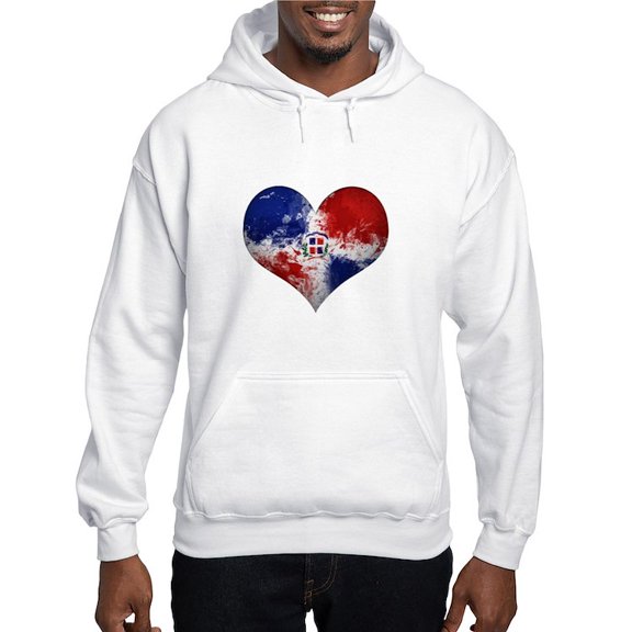 CafePress - Dominican Heart Hooded Sweatshirt - Pullover Hoodie, Hooded Sweatshirt