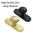 thumbnail image 5 of BE-TOOL 2/4PCS Zinc Alloy Closet Exterior Knob, 2.75in/70mm Metal Handles Door Handles for Drawers Cupboards Cabinets Gold, 5 of 8