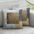 thumbnail image 3 of BANET and Throw Pillows Covers Blue Abstract Art Painting Modern Square Decorative Pillow Covers Soft Throw Pillows for Couch Sofa Bedroom, Set of 2 22x22in, 3 of 7