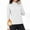 White, variant on Womens Thermal Tops, Thermal Shirt for Women, Womens Solid Color Casual Elastic Undershirt Warm Top Long Sleeve Turtleneck Blouse White M