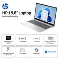 thumbnail image 2 of HP Essential 15.6" Touchscreen Laptop, AMD Ryzen 5 7520U, 8GB RAM, 512GB SSD, Windows 11 Home, Silver, 2 of 7